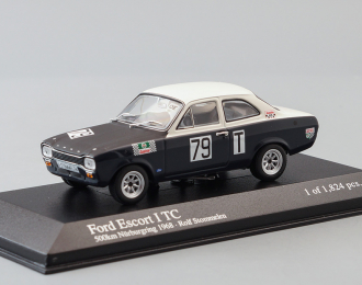 FORD Escort I ЕС Rolf Stommelen 500km Nurburgring (1968), dark blue / white