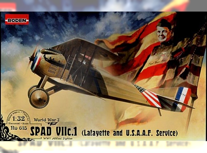 Сборная модель Французский истребитель Spad VII c.1 (Lafayette and U.S.A.A.F. Service)