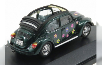 VOLKSWAGEN Beetle Kafer Blumen Cabriolet Open (1958), Green Met