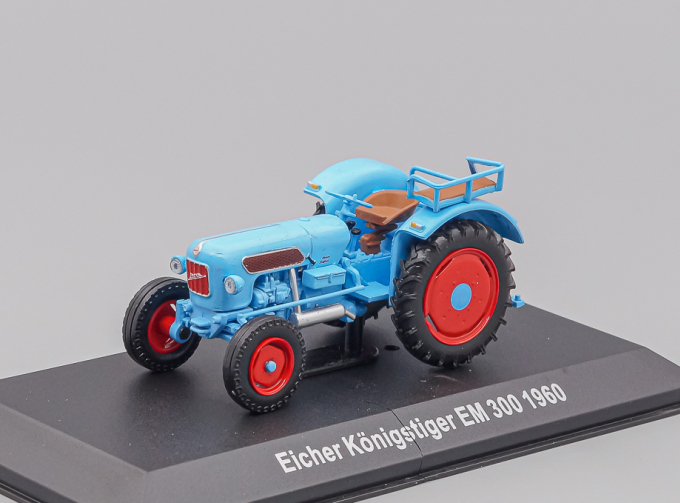 (Уценка!) EICHER Konigstiger Em300 Tractor 1960 - Con Vetrina - With Showcase, light blue