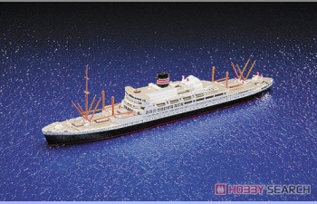 Сборная модель Japanese Pacific Ocean Liner Kasugamaru Water Line Series No. 508