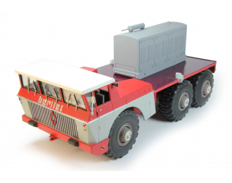 BERLIET T100 N°4 Rouge Et Gris (1959), white / red