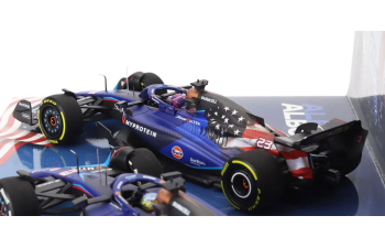 WILLIAMS Set 2x F1 Fw45 Team Williams Racing Gulf №23 Las Vegas Usa Gp (2023) + №23 Austin Usa Gp 2023 Alexander Albon, Blue Black