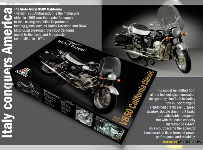 Сборная модель мотоцикл MOTO GUZZI V850 CALIFORNIA
