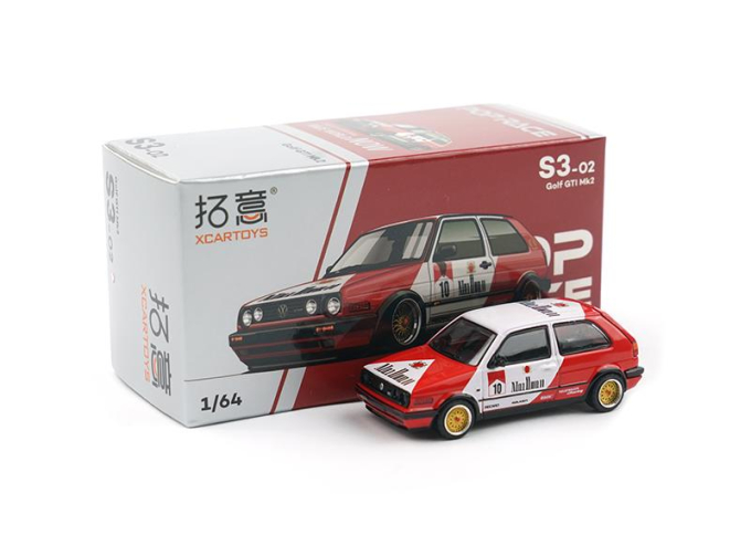 VOLKSWAGEN Golf GTI Mk2, red / white
