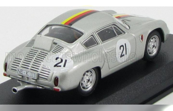 PORSCHE Abarth N 21 1000km Parigi 1962 Lingue - Koch, Silver