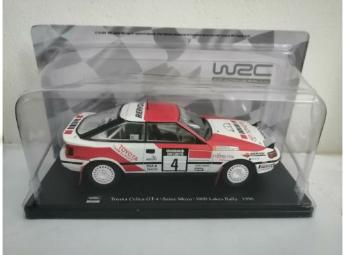 TOYOTA Celica GT-4 #4 Sainz/Moya 1000 Lakes Rally 1990, white / red