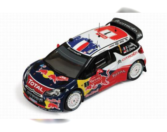 CITROEN DS3 WRC 1 Winner Rally Monte-Carlo (S.LOEB - D.ELENA) 2012, red