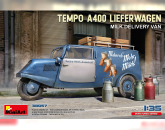 Сборная модель TEMPO A400 Lieferwagen 3-wheels Milk Delivery Van 1962