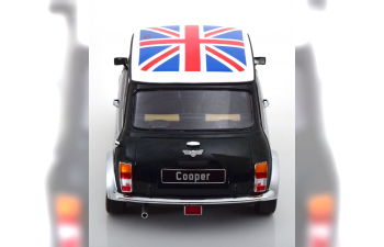 MINI Cooper LHD, dark green-metallic white Union Jack