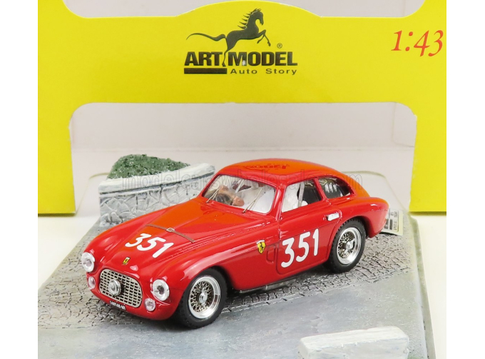 FERRARI 166mm Berlinetta Touring Sn020i №351 Mille Miglia (1951) G.rota - R.toscano, Red