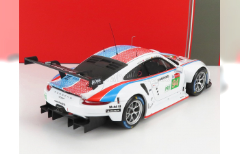 PORSCHE 911 991 Rsr 4.0l Flat-6 Porsche Gt Team N94 24h Le Mans (2019) S.Muller - M.Jaminet - D.Olsen, White Blue Red