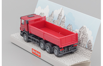 SCANIA P 8х2/4 самосвал с алюминиевыми бортами, вишнёвый