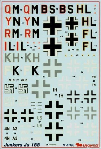 Декаль на Ю-188