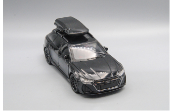 AUDI RS6 с багажным боксом, чёрный, 21 см