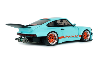 PORSCHE 911 KS-R by Khyzyl Saleem (2026), Gulf livery (light blue) / orange)