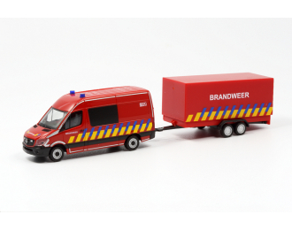 MERCEDES-BENZ Sprinter Fire Department with Trailer (B), red