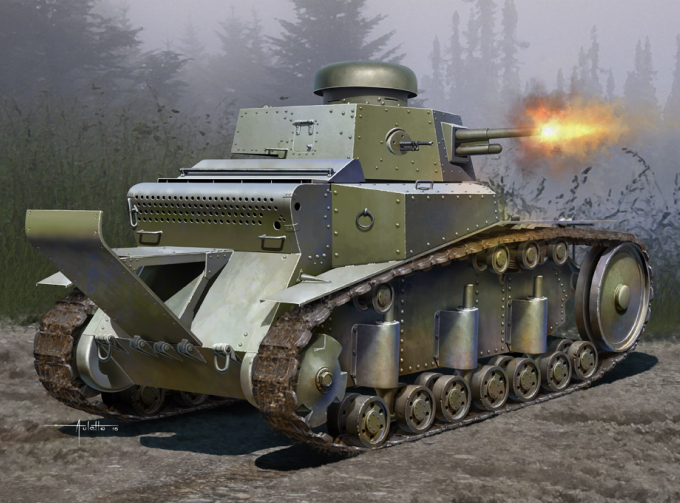 Сборная модель Танк Soviet T-18 Light Tank MOD1930