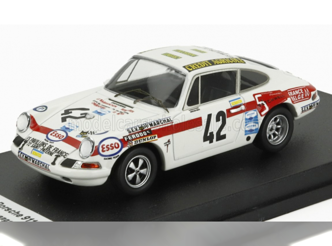 PORSCHE 911s Coupe №42 24h Le Mans (1971) Jean Mesange - Gerard Darton Merlin, White Red