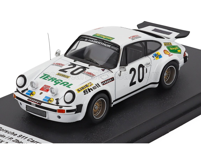 PORSCHE 911 Carrera Turbo Team Club Romand N 20 Winner Gtx Class 24h Le Mans (1975) Bernard Beguin - Peter Zbinden - Claude Haldi, White