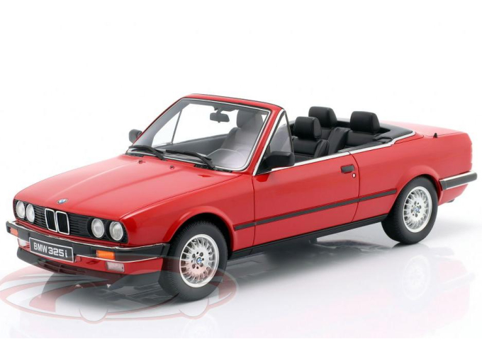 BMW 325i (E30) Cabriolet (1986), red (bright red 308)