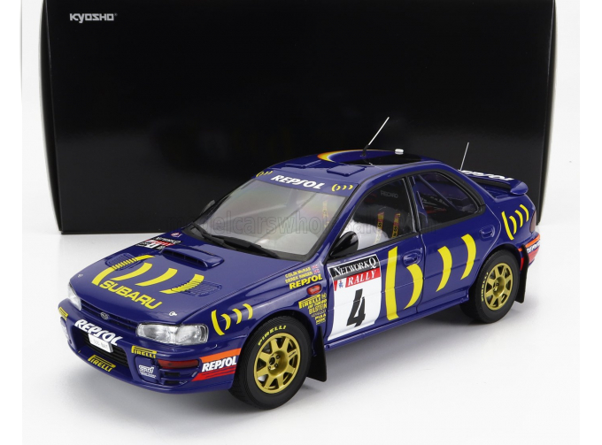 SUBARU Impreza 555 Repsol N4 Winner Rally Rac Lombard (1994) C.Mcrae - D.Ringer, Blue Yellow