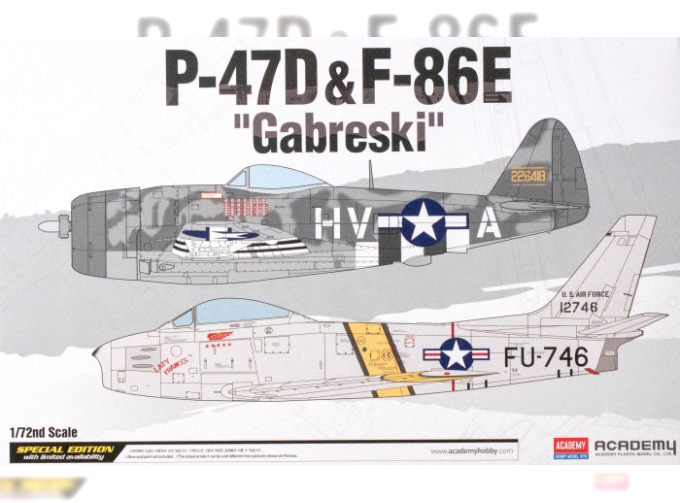 Сборная модель Самолет P-47D & F-86E GABRESKI