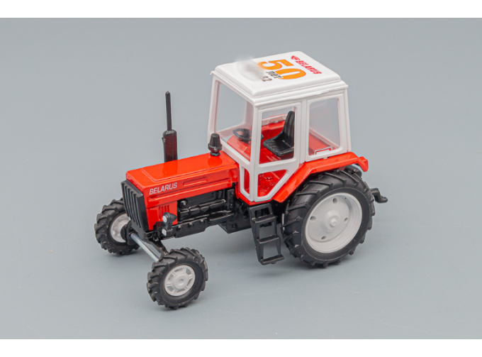 Трактор МТЗ-82 Люкс-2 "50 лет МТЗ-82" (металл), красно-чёрный