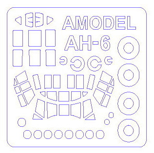 Маски окрасочные на Ан-6 + маски на диски и колеса