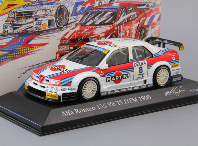 ALFA ROMEO 155 V6 TI DTM Martini Racing N. Larini #8 (1995), white