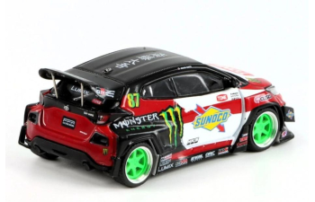TOYOTA Pandem GR Yaris #87, red/white