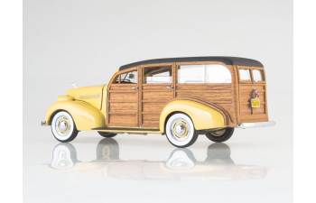 CHEVROLET Woody Station Wagon, yellow / brown