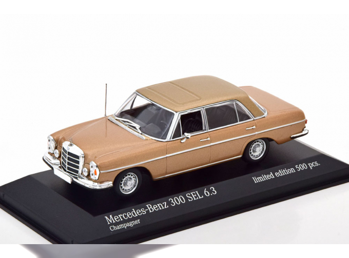 MERCEDES-BENZ 300 SEL 6.3 W109 (1968), light gold-metallic