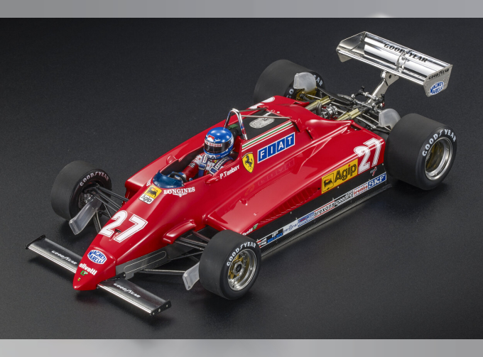 FERRARI F1 126c2 (late Version) №27 2nd Monza Italy Gp (with Pilot Figure) (1982) Patrick Tambay, Red