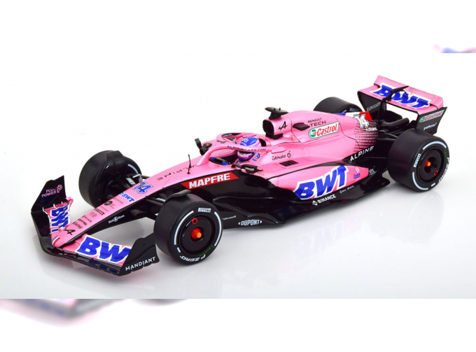 RENAULT F1 A522 Team Alpine Bwt N 14 Bahrain Gp (2022) Fernando Alonso, Pink