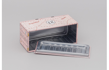 Контейнер металлический, розовый