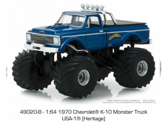 CHEVROLET K-10 "USA-1 (Heritage)" Bigfoot 1970 Blue