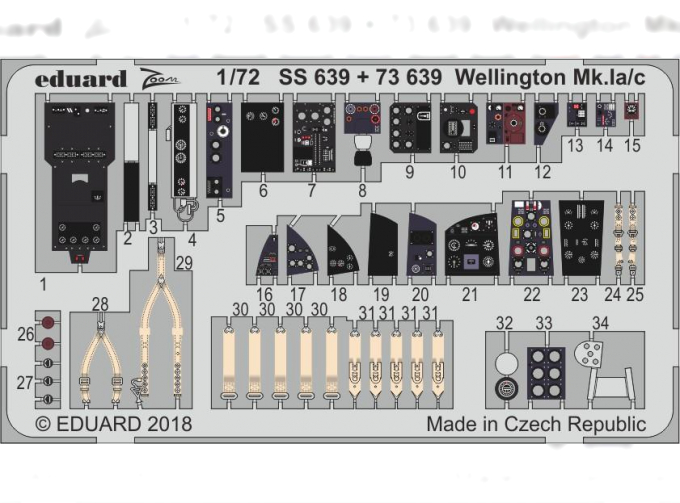 Фототравление для Wellington Mk. Ia/ c