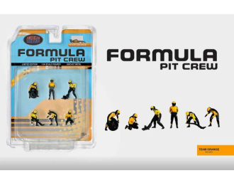 Formula Pit Crew Figures *Team Orange*