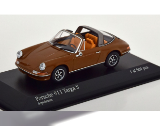 PORSCHE 911 Targa S (1972), brown silver