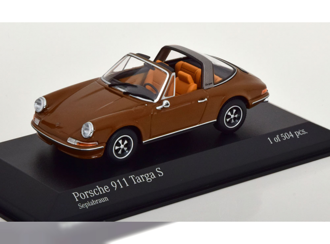 PORSCHE 911 Targa S (1972), brown silver