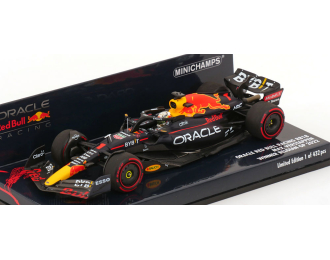 RED BULL F1 Rb18 Team Oracle Red Bull Racing N1 World Champion Winner Belgium Gp (2022) Max Verstappen, Matt Blue Yellow Red