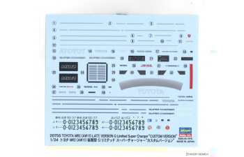 Сборная модель Toyota MR2 (AW11) Late Version G-Limited Super Charger "Custom Version"