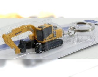 KOMATSU Portachiavi - Keyring Pc210lc Hybrid Escavatore Cingolato - Tractor Excavator, Yellow Black