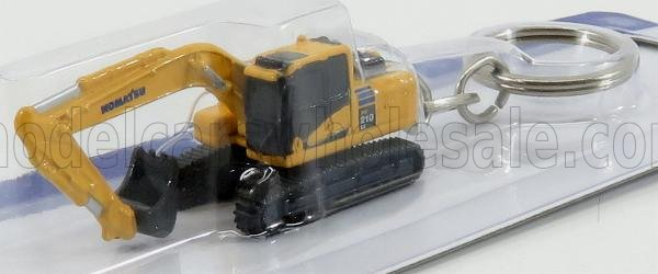 KOMATSU Portachiavi - Keyring Pc210lc Hybrid Escavatore Cingolato - Tractor Excavator, Yellow Black