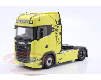 Scania V8 730S 4x2 Sattelzugmaschine, yellow