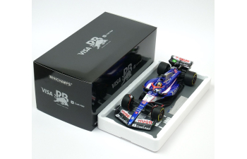 RACING BULLS F1 Vcarb-01 Team Visa Cash App №40 Fp1 Japan Gp (2024) Ayumu Iwasa, Blue White