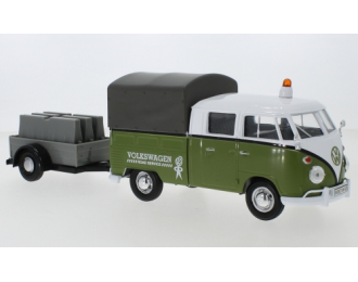 VOLKSWAGEN T1 Doppelkabine Volkswagen Road Service, green / white