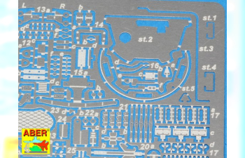 Фототравление для Iraqi Medium Tank Т-55 ''ENIGMA'' - vol.1 - basic set