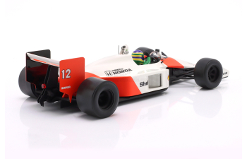 McLAREN F1  Mp4/4 Honda №12 (ayrton Senna's Car) Demo Run Interlagos Brazilian Gp (2019) Bruno Senna, White Red